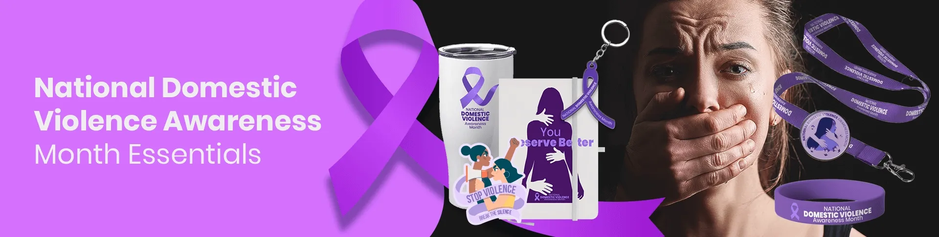 CustomCupsNow.Com National Domestic Violence Awareness Month