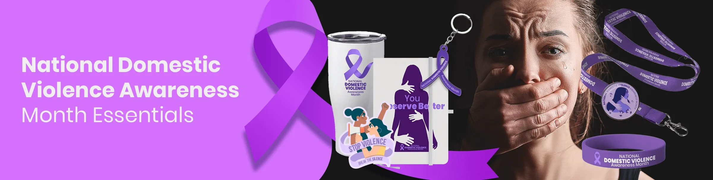 CustomCupsNow.Com National Domestic Violence Awareness Month