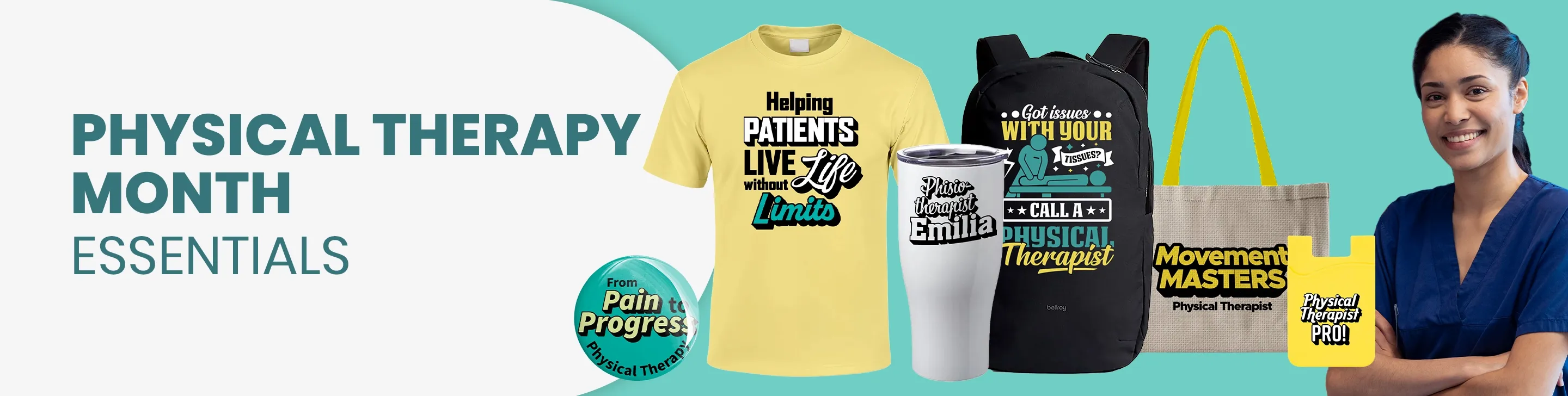 CustomCupsNow.Com Physical Therapy Month