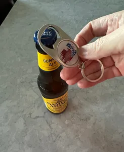 CustomCupsNow.Com - Multi-use Alloy Bottle Opener Keychain