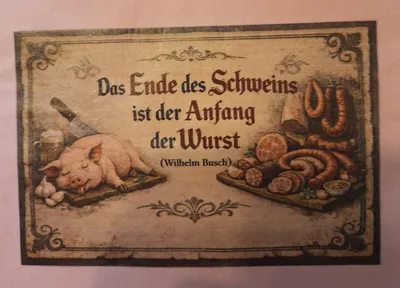 Schlachtessen mit Sauerkraut Schweinebauch und frischen Wrsten