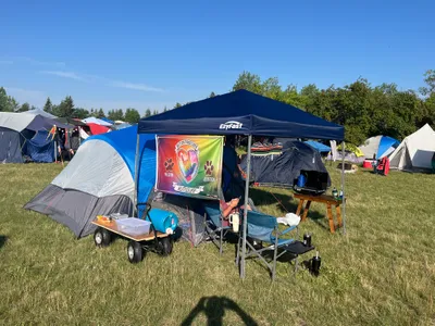 Rectangle Flag - Showing love at the Winnipeg Folk Festival