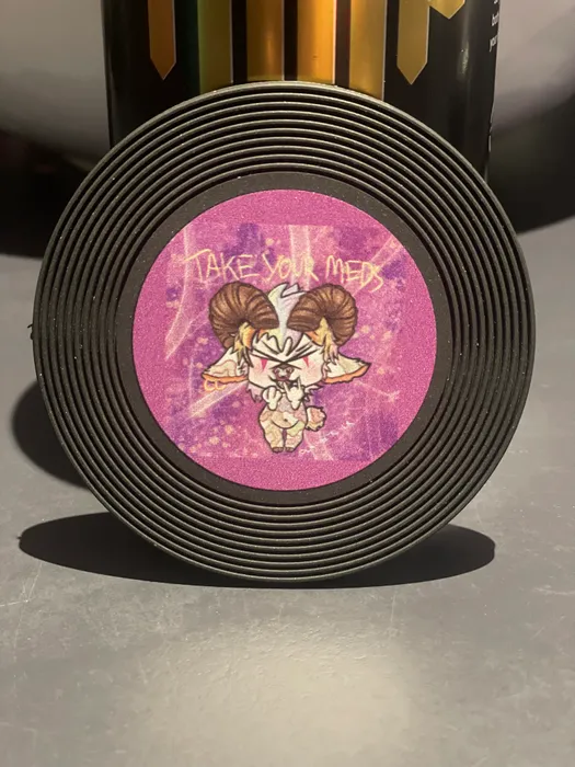 CustomCupsNow.Com - Soft Plastic Record Coaster