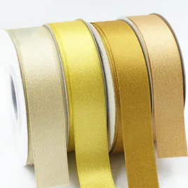 Gold/Silver Purl Double Face Satin Ribbon - Custom Cups Now