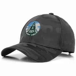 Dark Camou Polyester Baseball Cap - Custom Cups Now