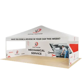 Custom Outdoor Trade Show Displays Heavy Duty 20ft X 10ft - Custom Cups Now