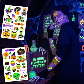 UV Glow Fluorescent Tattoos - Custom Cups Now