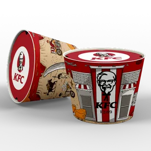 Paper Food Bucket - Custom Cups Now