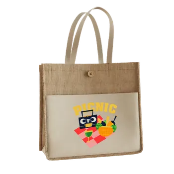 Jute Tote Bags - Custom Cups Now
