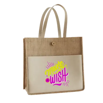Jute Tote Bags - Custom Cups Now