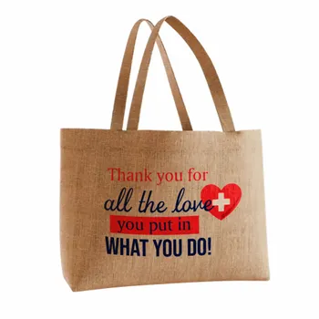 Jute Tote Bags - Custom Cups Now