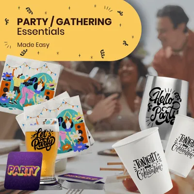 Party/Gathering Essentials - Custom Cups Now
