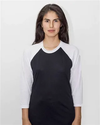 USA-Made Three Quarter Sleeve Raglan Baseball T-Shirt - Custom Cups Now