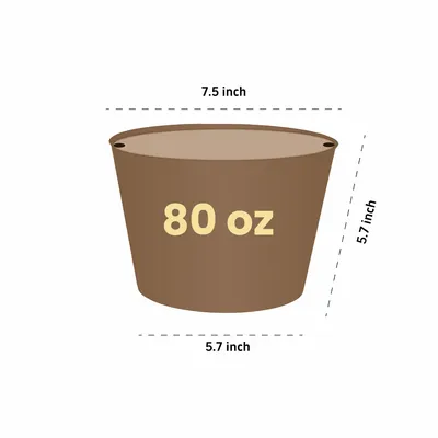 5.7x7.5x5.7inch 5.7x7.5x5.7inch - Custom Cups Now
