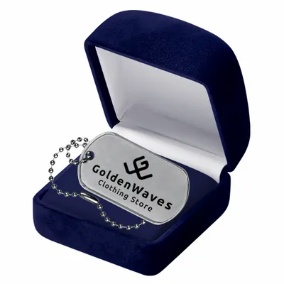 Blue Velvet Box - Custom Cups Now