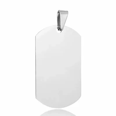 Dog tag: 1 in x 2 in - Custom Cups Now