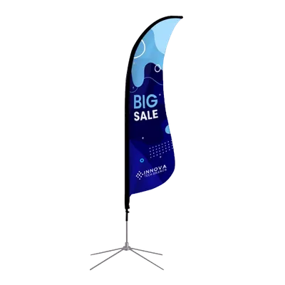 Shark Fin Flag - Custom Cups Now