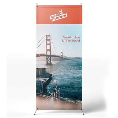 Korean Style X Banner Stands - Custom Cups Now