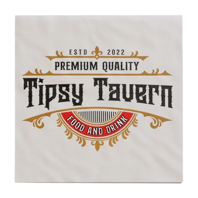 Custom Linen Beverage Napkin - Custom Cups Now