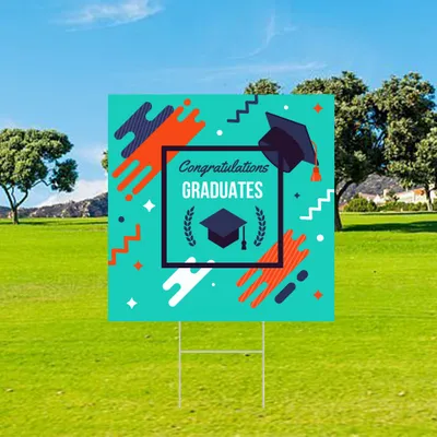 Custom Congratulations Graduation Yard Sign