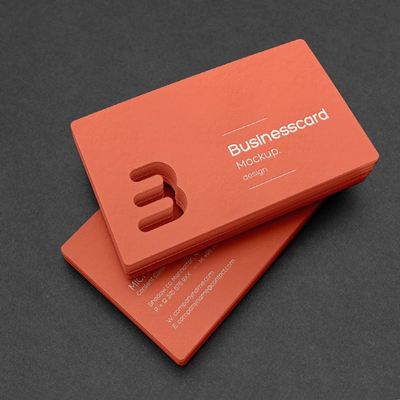 Rounded Rectangular Corner Business Card