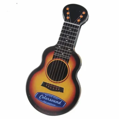 Gold Acoustic Guitar Shaped Mint Tin - Custom Cups Now