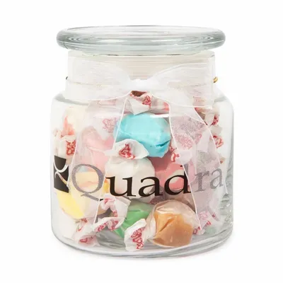 22oz. Glass Jar - Salt Water Taffy - Custom Cups Now