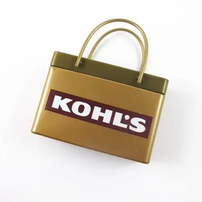 Gold Shopping Bag Tin - Custom Cups Now