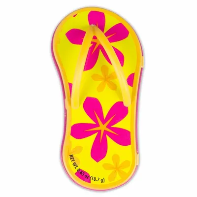 Floral Orange Flip Flop Mint Tin - Custom Cups Now