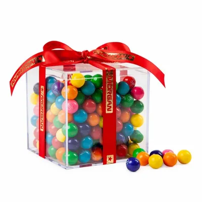 Cube Acrylic Gift Jars - Mini Gumballs - Custom Cups Now