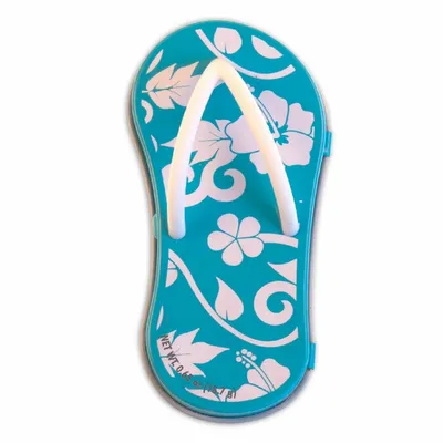 Hibiscus Blue Flip Flop Mint Tin - Custom Cups Now