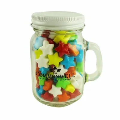 Glass Mini Mason Jars - Starzmania - Custom Cups Now