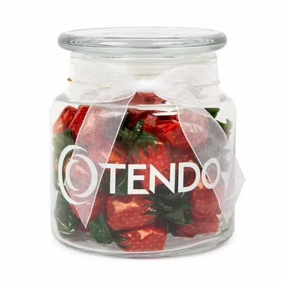 22oz. Glass Jar - Stock Wrapped Candies - Custom Cups Now