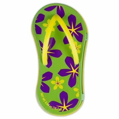 Floral Green Flip Flop Mint Tin - Custom Cups Now