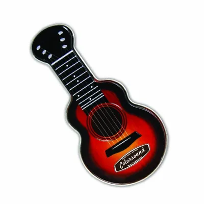 Red Acoustic Guitar Shaped Mint Tin - Custom Cups Now