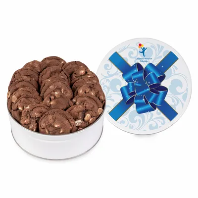 Fresh Beginnings Chocolate Double Chip Cookie Tin - Custom Cups Now