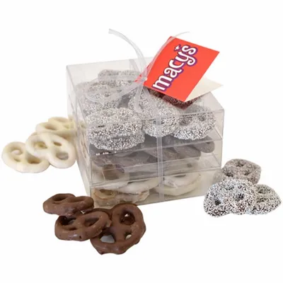 3 Way Pretzel Stack Acetate Tower - TRB801 - Custom Cups Now