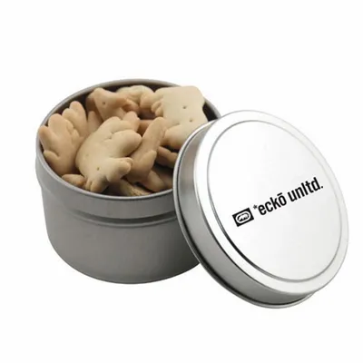 Round Tin with Animal Crackers - SBF3100 - Custom Cups Now