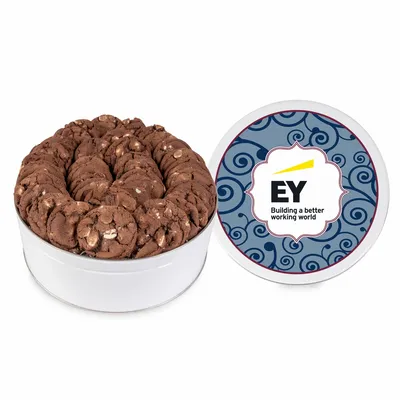 Fresh Beginnings Chocolate Double Chip Cookie Tin (Large) - Custom Cups Now