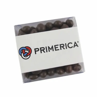 Square Acetates - Chocolate Covered Raisins - Custom Cups Now