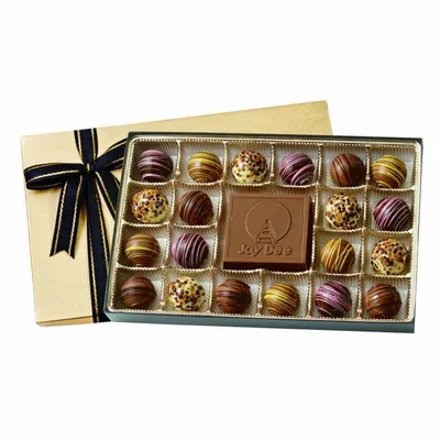Truffle Gift Box with 20 Chocolate Truffles - Custom Cups Now