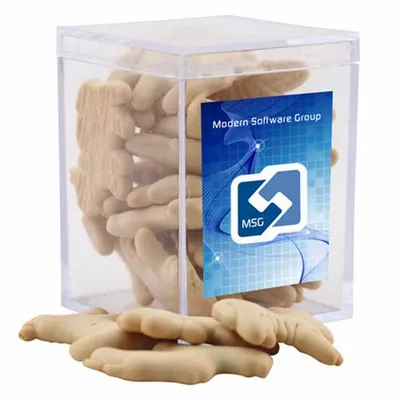 Acrylic Box with Animal Crackers - Small - Custom Cups Now