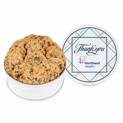 Fresh Beginnings Oatmeal Raisin Cookie Tin - Custom Cups Now