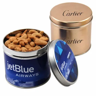 Round Tin with Cashews - SBF4100 - Custom Cups Now