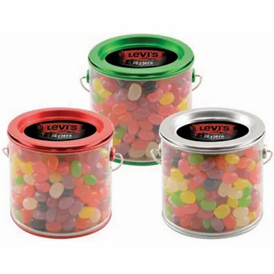 Tin Pail with Jelly Beans - Custom Cups Now