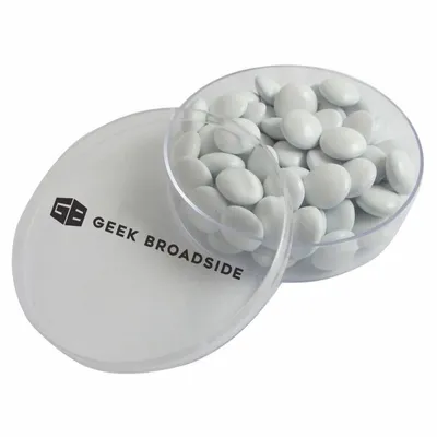 Small Round Acrylic with Chocolate Buttons - Custom Cups Now