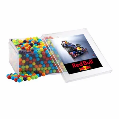 Acrylic Box with Mini Jawbreakers - Large - Custom Cups Now