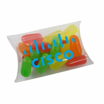 Small Pillow Acetate Box with Mike & Ike's - Custom Cups Now