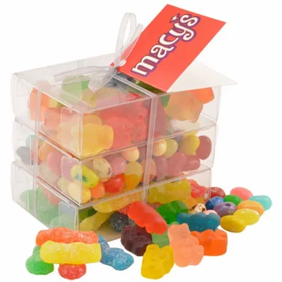 3 Way Gummy Stack Acetate Tower - Custom Cups Now