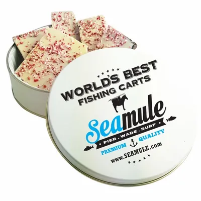 Glad Tidings Tins - Peppermint Bark - Custom Cups Now